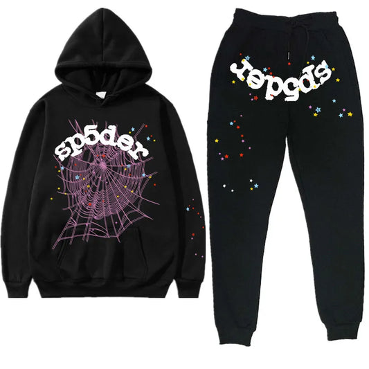 Sp*der Black Tracksuit