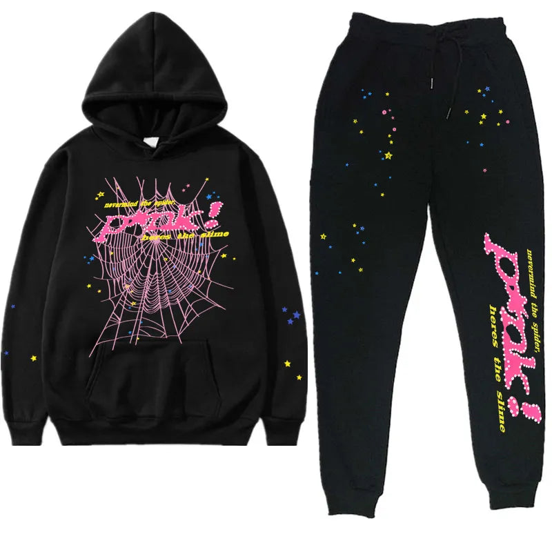 Sp*der P*NK! Tracksuit Black